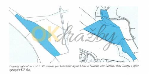 Dražba pozemku - Liběšice